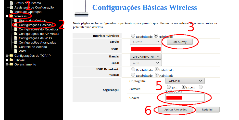 Configurações Básicas